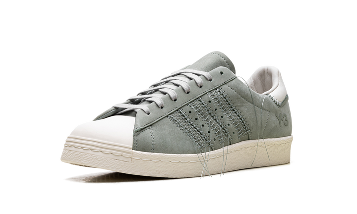 ADIDAS Y-3 SUPERSTAR SILVER GREEN OFF WHITE LIGHT BROWN