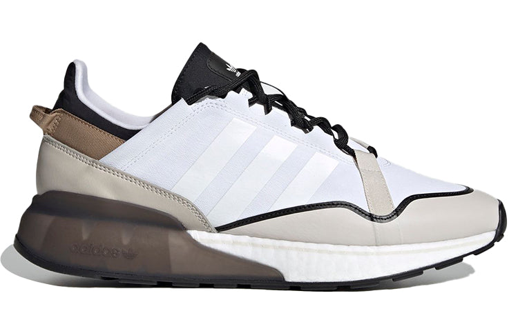 ADIDAS ZX 2K BOOST PURE WHITE BROWN BLACK