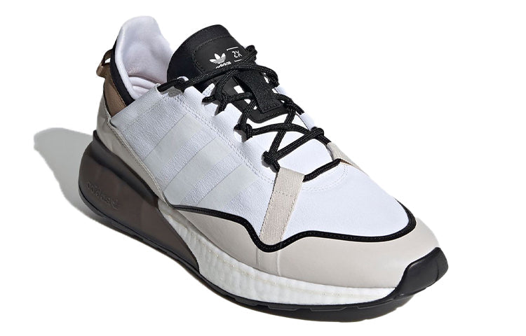 ADIDAS ZX 2K BOOST PURE WHITE BROWN BLACK
