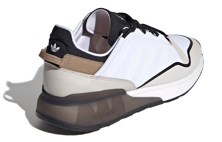 ADIDAS ZX 2K BOOST PURE WHITE BROWN BLACK