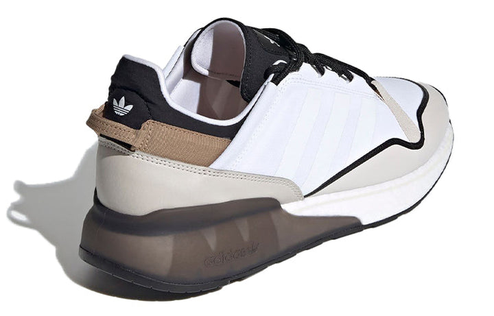 ADIDAS ZX 2K BOOST PURE WHITE BROWN BLACK
