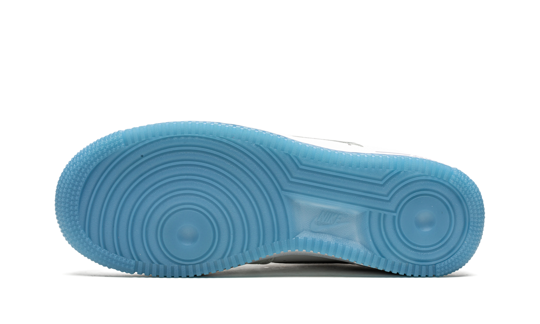NIKE AIR FORCE 1 LOW UV REACTIVE SWOOSH WHITE BLUE PINK WOMENS