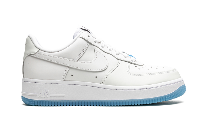 NIKE AIR FORCE 1 LOW UV REACTIVE SWOOSH WHITE BLUE PINK WOMENS