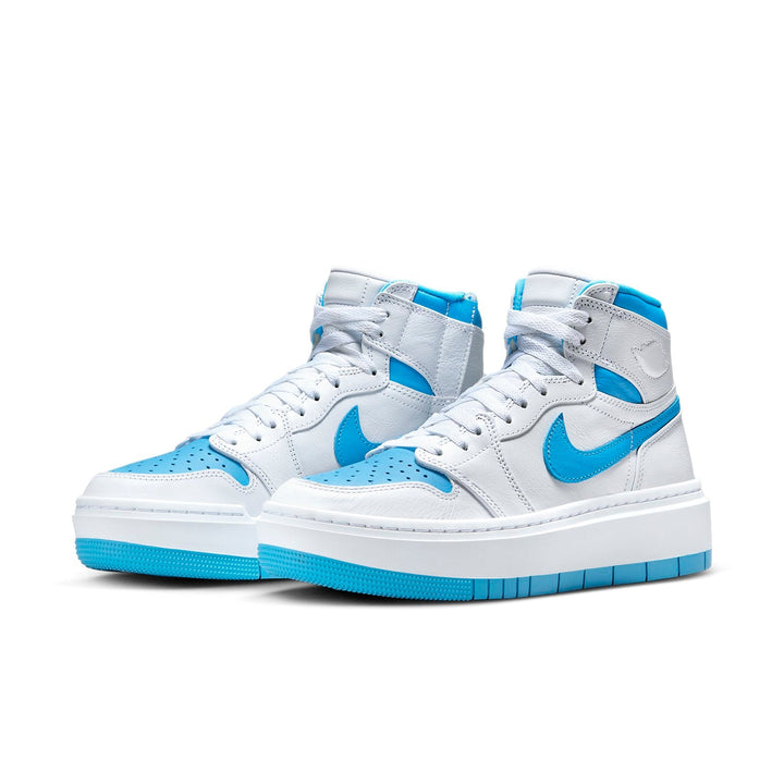 AIR JORDAN 1 ELEVATE HIGH WHITE DARK POWDER BLUE WOMENS