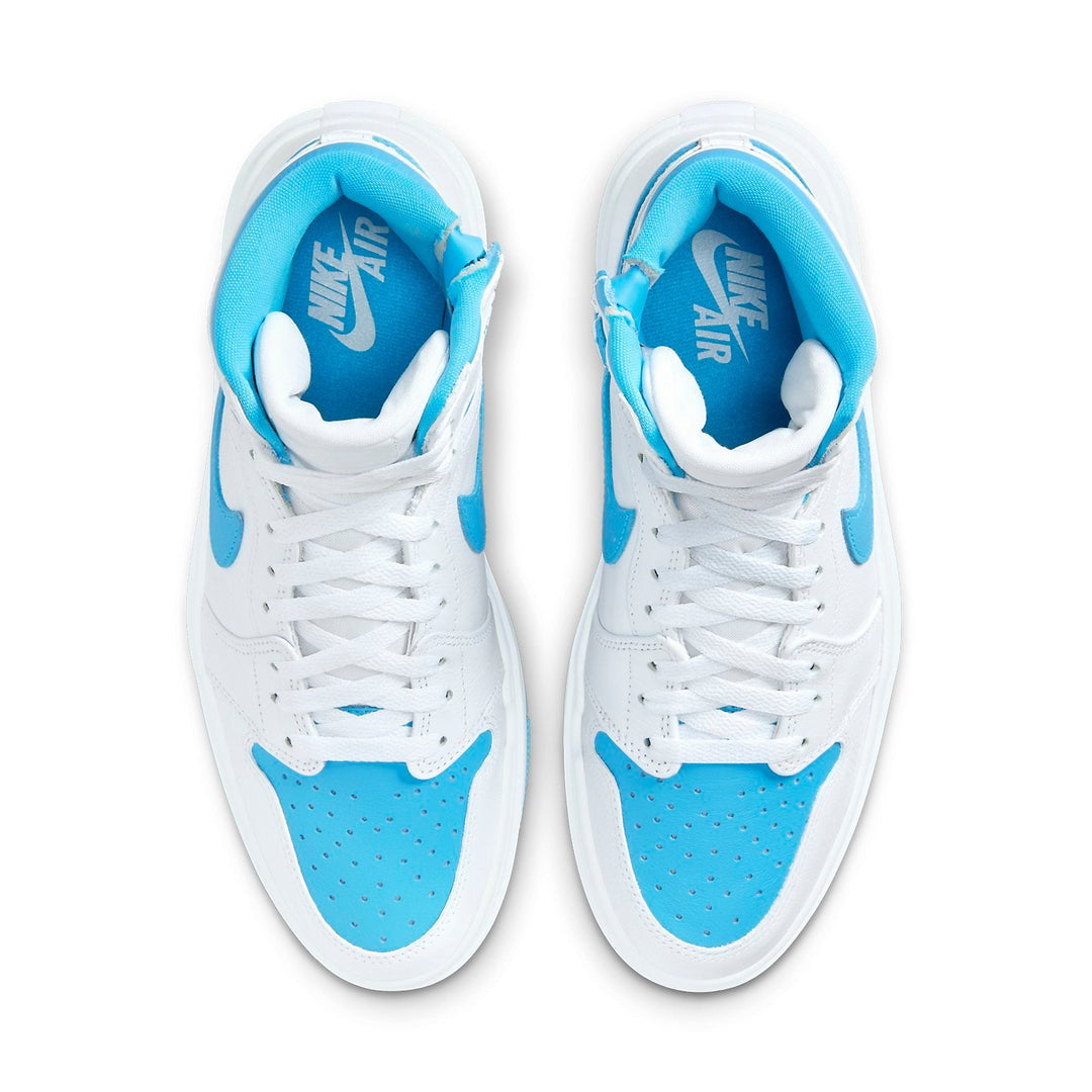 AIR JORDAN 1 ELEVATE HIGH WHITE DARK POWDER BLUE WOMENS