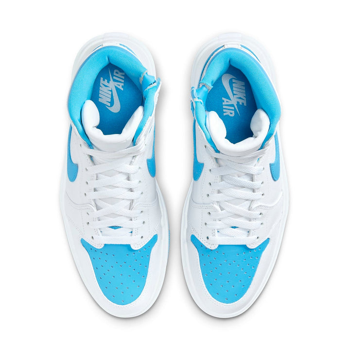 AIR JORDAN 1 ELEVATE HIGH WHITE DARK POWDER BLUE WOMENS