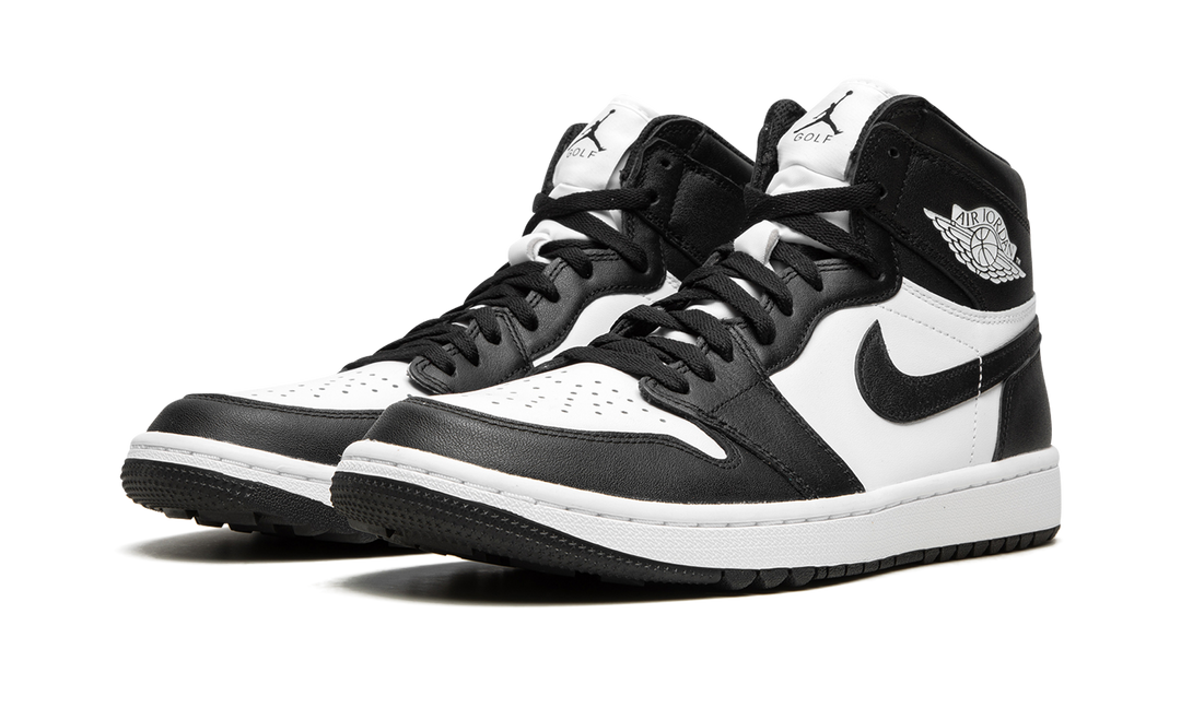 AIR JORDAN 1 HIGH GOLF BLACK WHITE