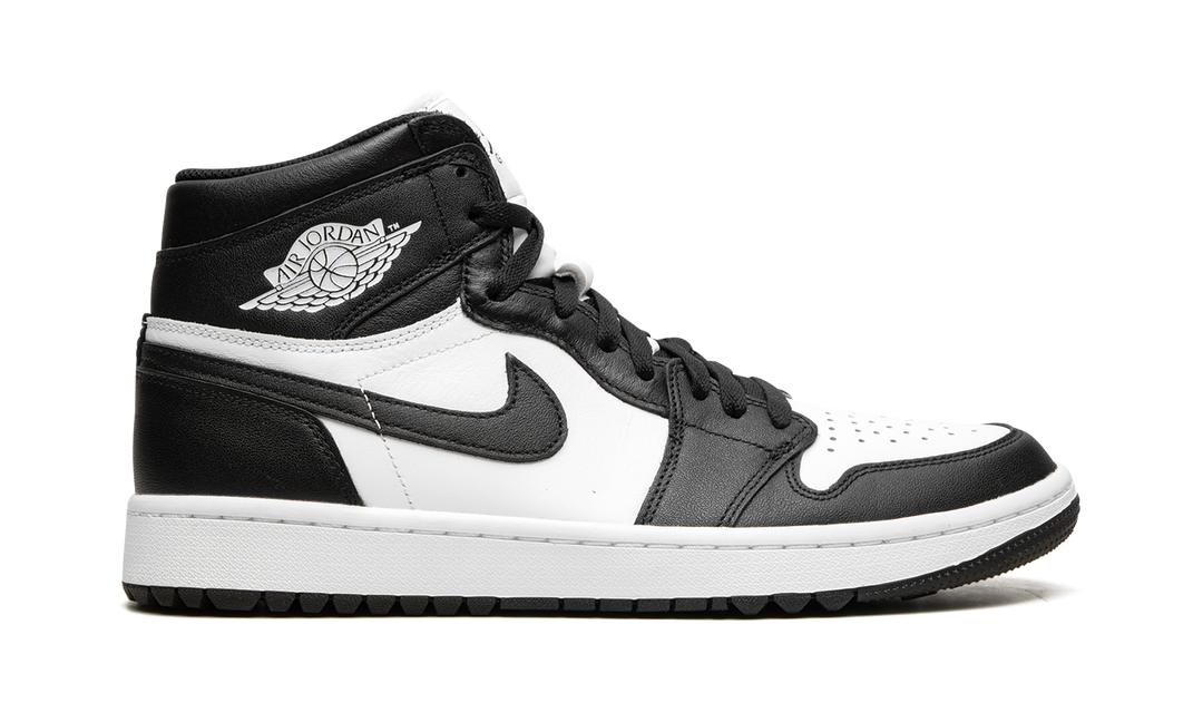 AIR JORDAN 1 HIGH GOLF BLACK WHITE