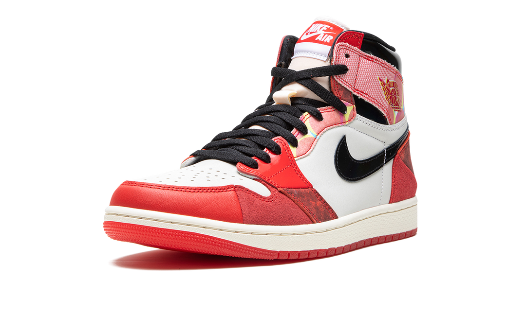 AIR JORDAN 1 HIGH X SPIDER-MAN ACROSS THE SPIDER-VERSE RED BLACK