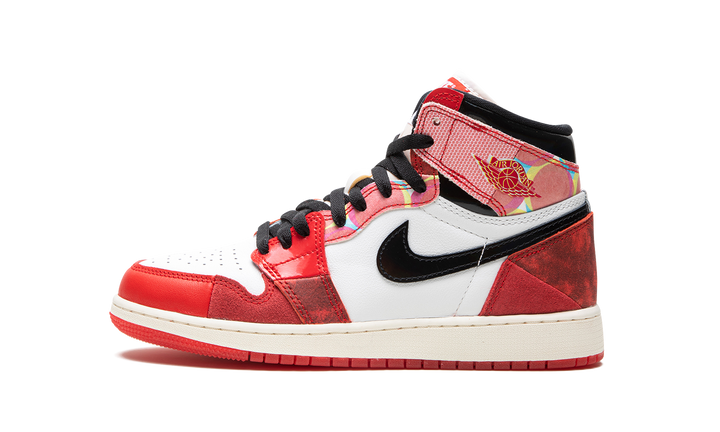 AIR JORDAN 1 HIGH X SPIDER-MAN ACROSS THE SPIDER-VERSE RED BLACK GS