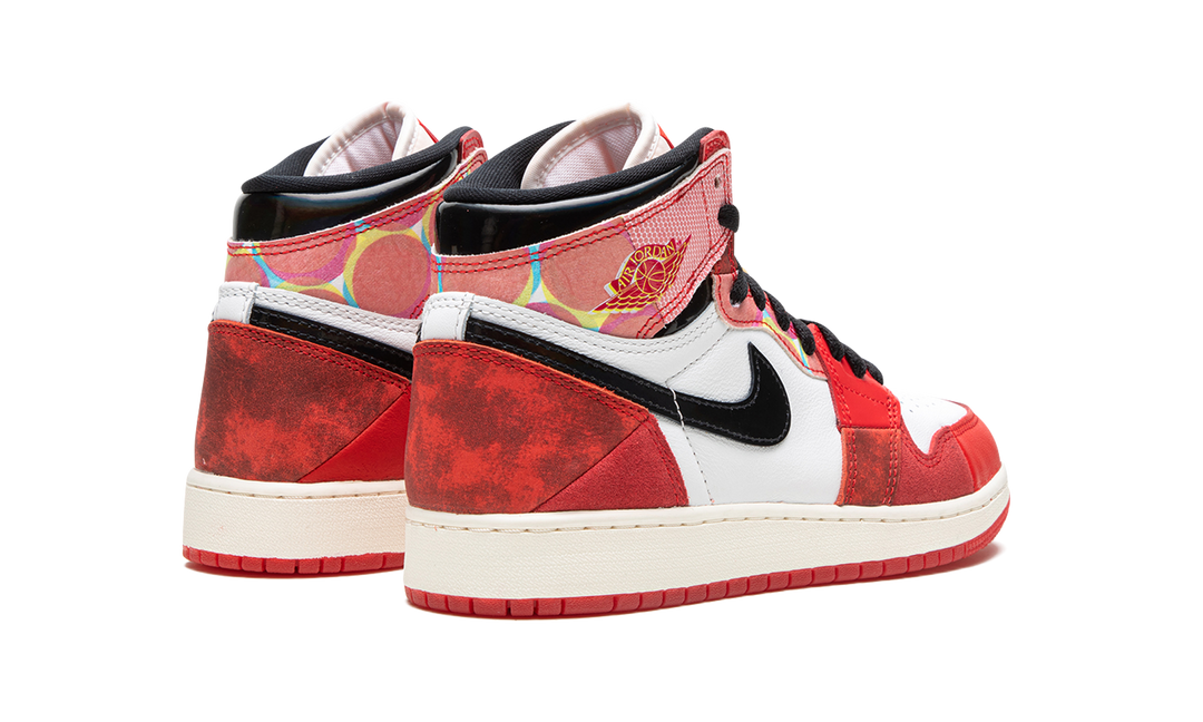 AIR JORDAN 1 HIGH X SPIDER-MAN ACROSS THE SPIDER-VERSE RED BLACK GS