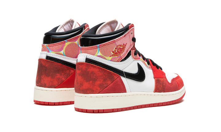 AIR JORDAN 1 HIGH X SPIDER-MAN ACROSS THE SPIDER-VERSE RED BLACK GS