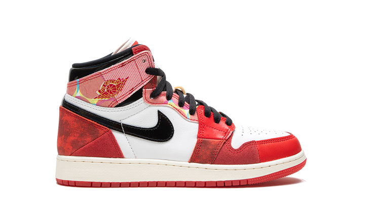 AIR JORDAN 1 HIGH X SPIDER-MAN ACROSS THE SPIDER-VERSE RED BLACK GS