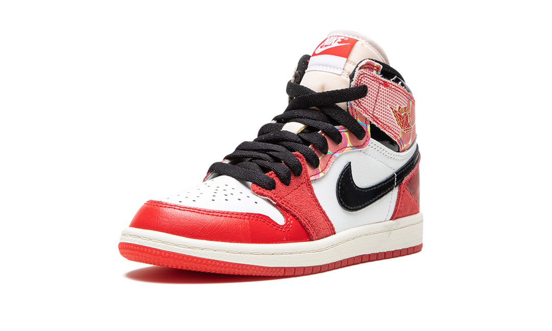 AIR JORDAN 1 HIGH X SPIDER-MAN ACROSS THE SPIDER-VERSE RED BLACK PS