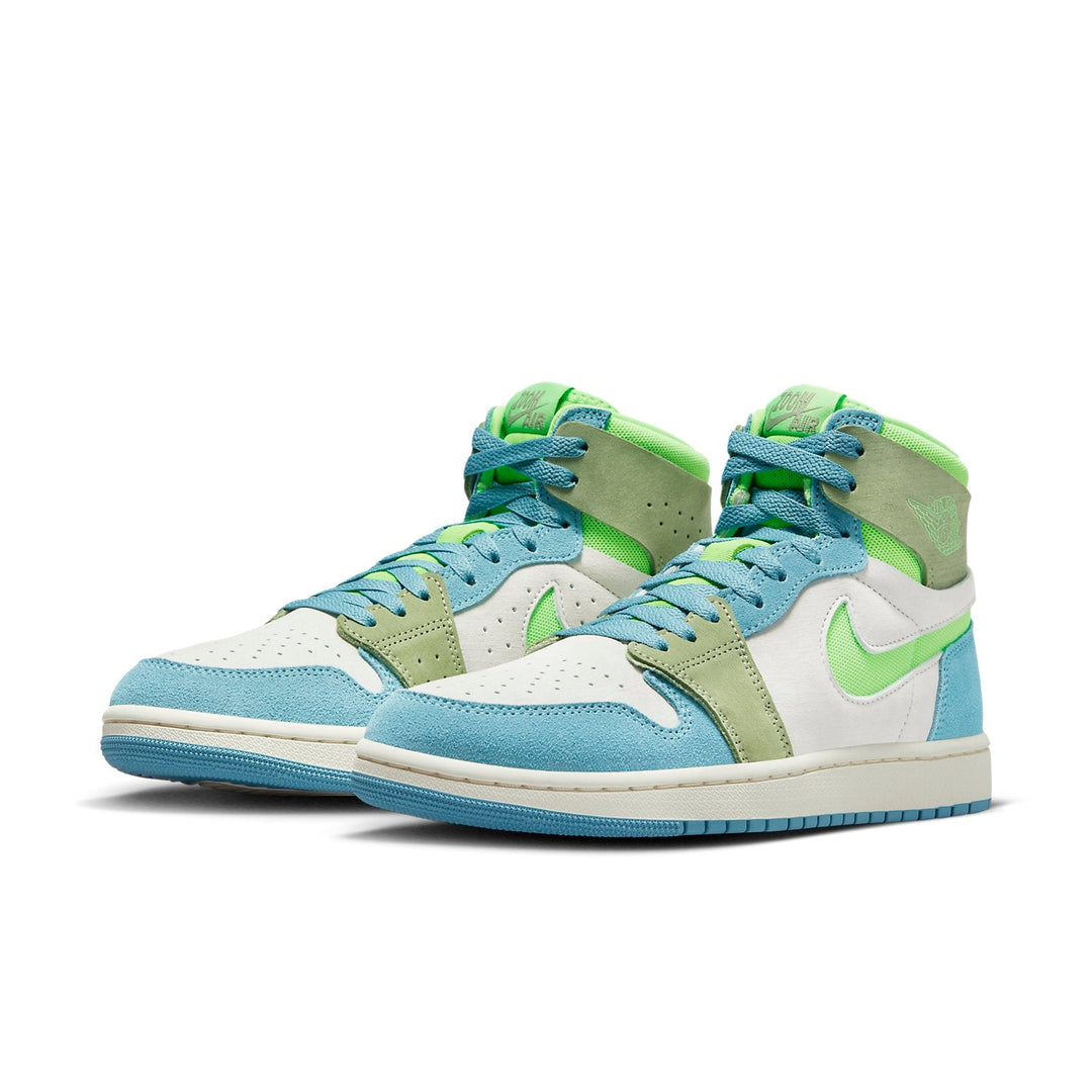 AIR JORDAN 1 HIGH ZOOM CMFT 2 BLUE ELECTRIC GREEN