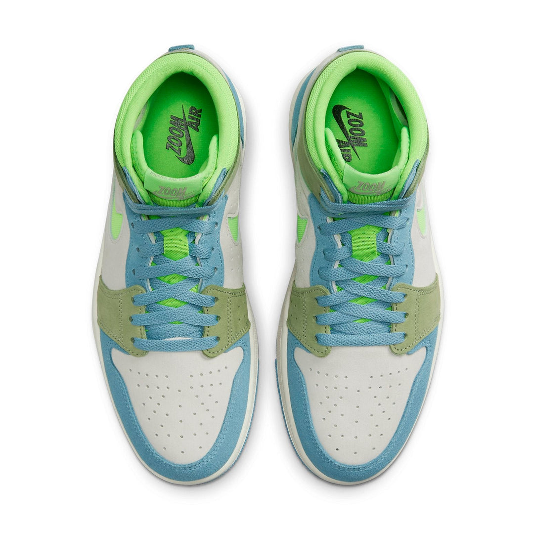AIR JORDAN 1 HIGH ZOOM CMFT 2 BLUE ELECTRIC GREEN