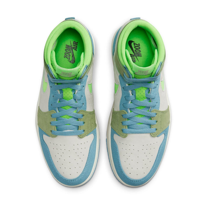 AIR JORDAN 1 HIGH ZOOM CMFT 2 BLUE ELECTRIC GREEN