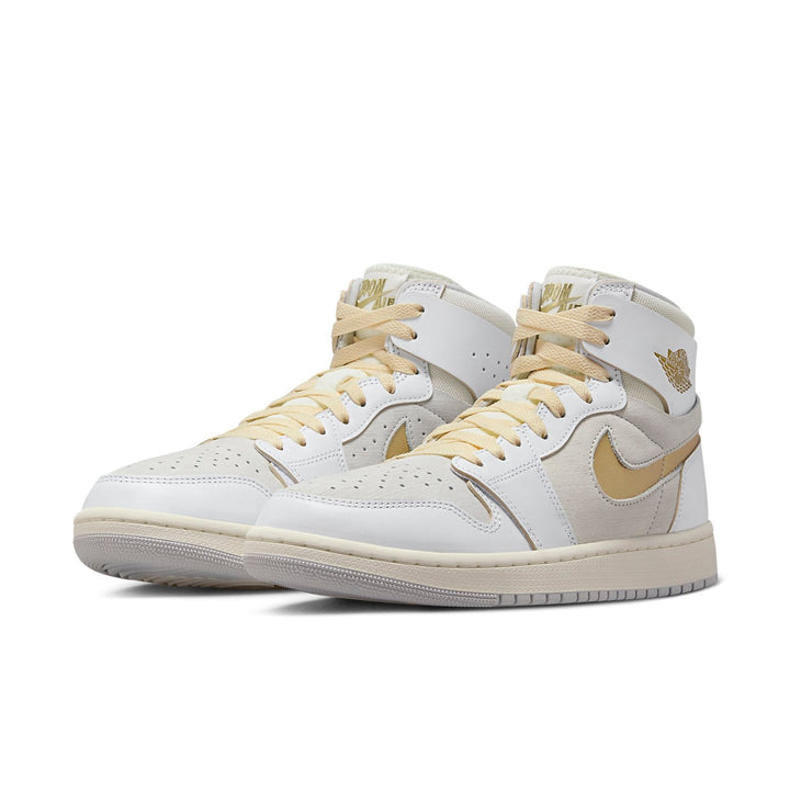 AIR JORDAN 1 HIGH ZOOM CMFT 2 WHITE GREY GOLD
