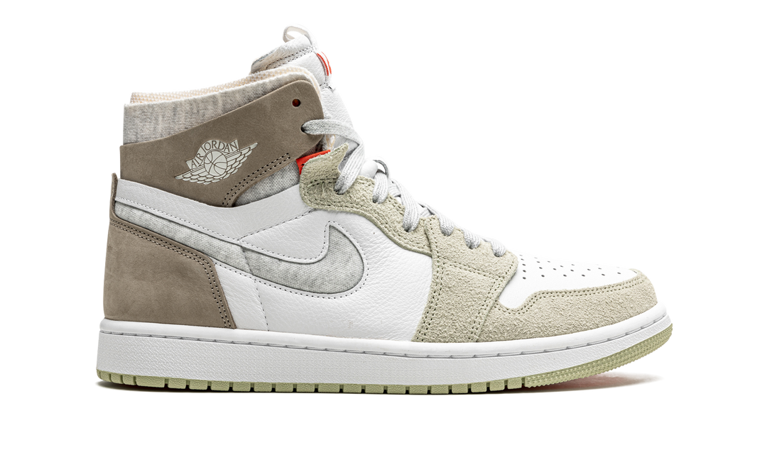 AIR JORDAN 1 HIGH ZOOM WHITE KHAKI WOMENS