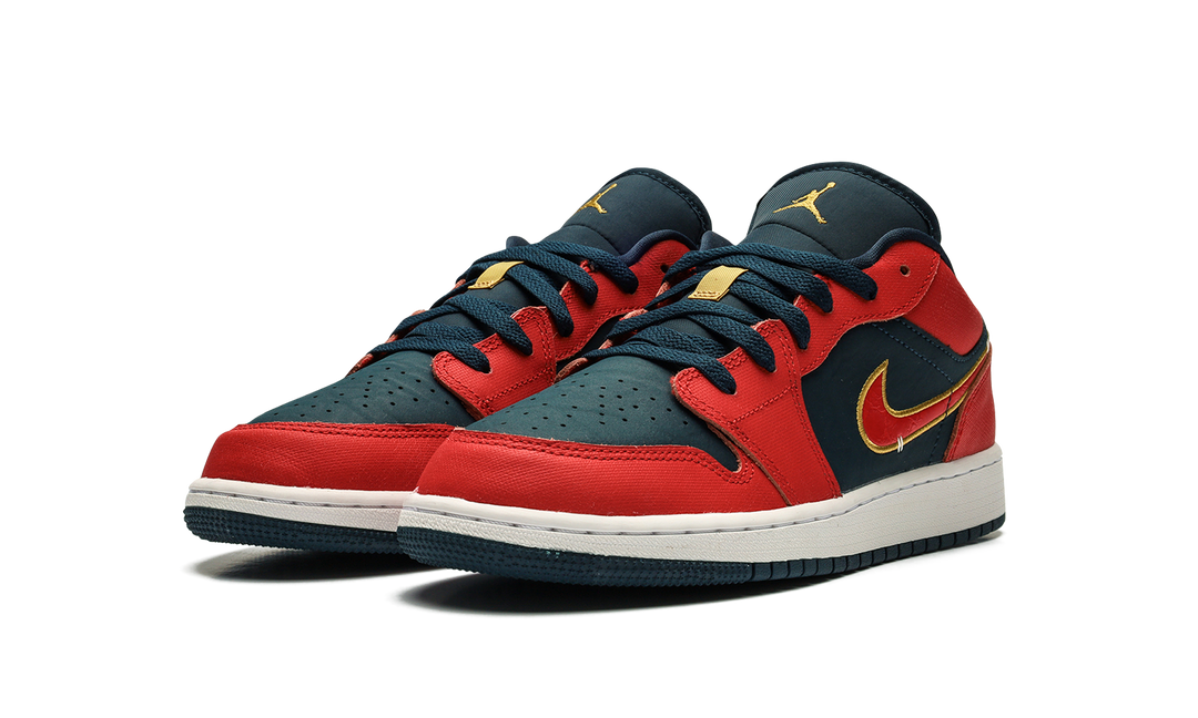 AIR JORDAN 1 LOW ARMORY NAVY SPORT RED GS
