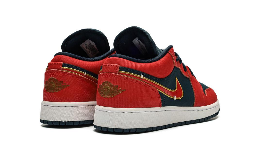 AIR JORDAN 1 LOW ARMORY NAVY SPORT RED GS