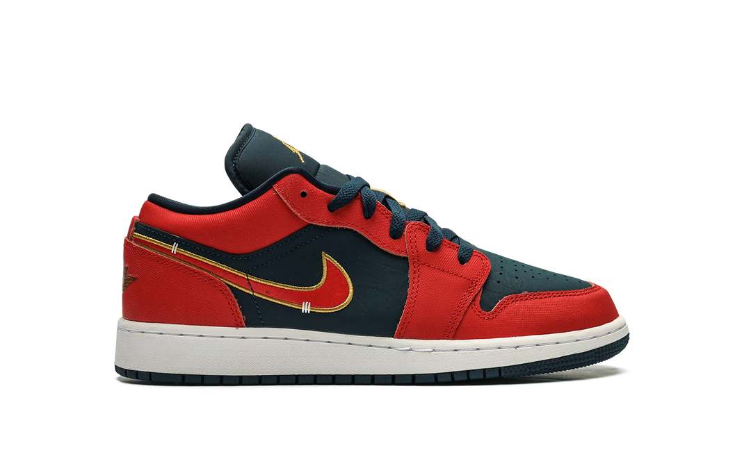 AIR JORDAN 1 LOW ARMORY NAVY SPORT RED GS