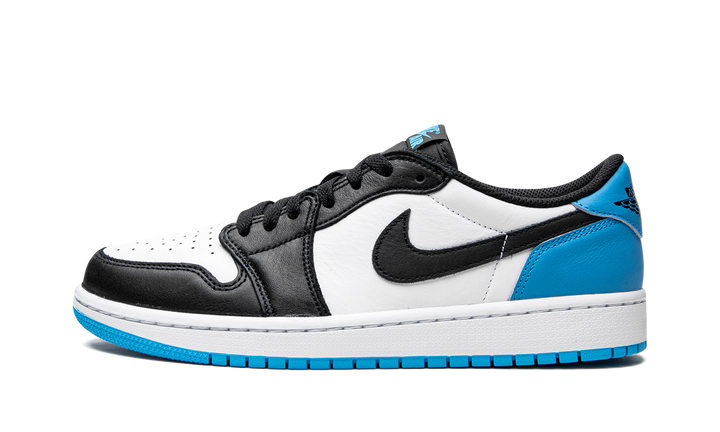 AIR JORDAN 1 LOW BLACK DARK POWDER BLUE WOMENS