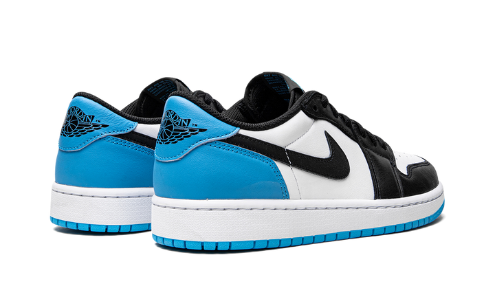 AIR JORDAN 1 LOW BLACK DARK POWDER BLUE WOMENS