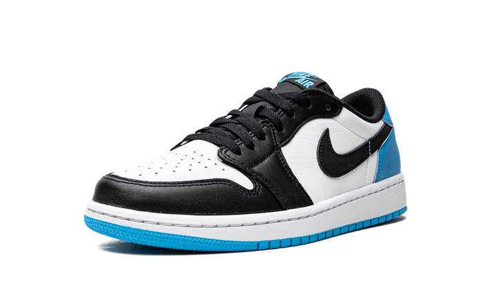 AIR JORDAN 1 LOW BLACK DARK POWDER BLUE WOMENS