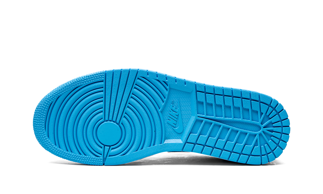 AIR JORDAN 1 LOW BLACK DARK POWDER BLUE WOMENS
