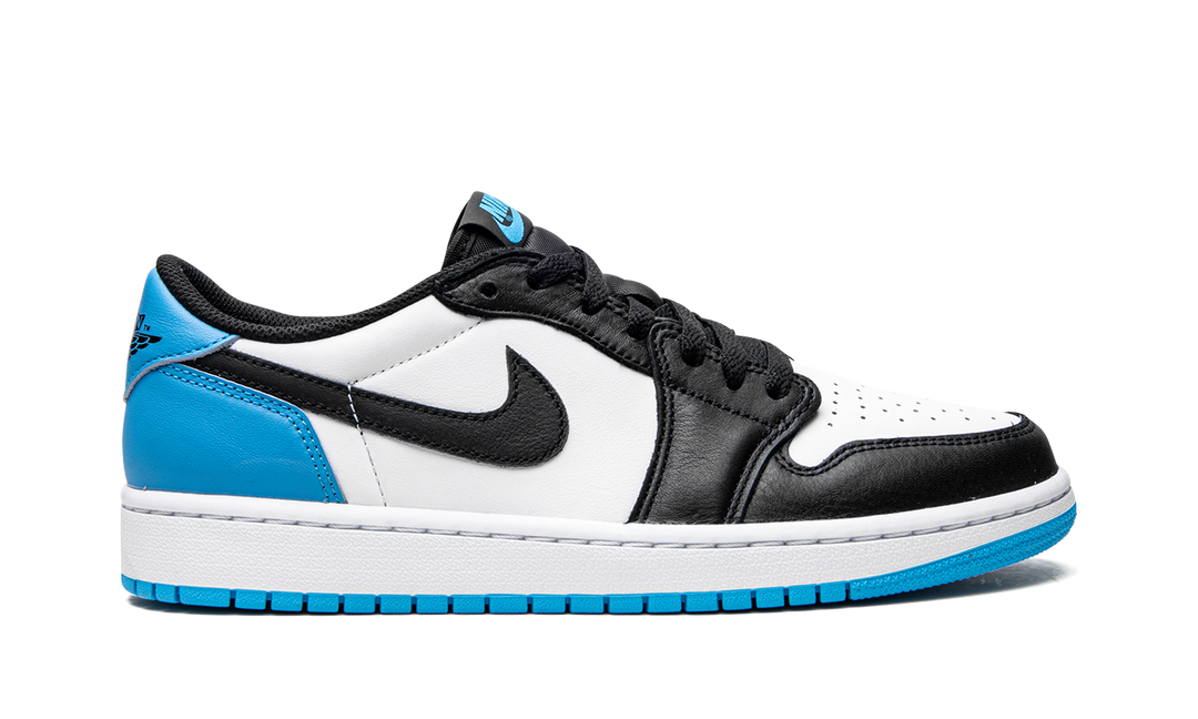 AIR JORDAN 1 LOW BLACK DARK POWDER BLUE WOMENS