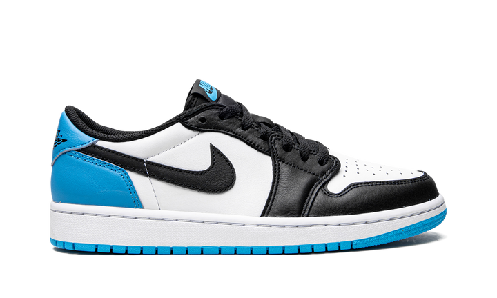 AIR JORDAN 1 LOW BLACK DARK POWDER BLUE WOMENS