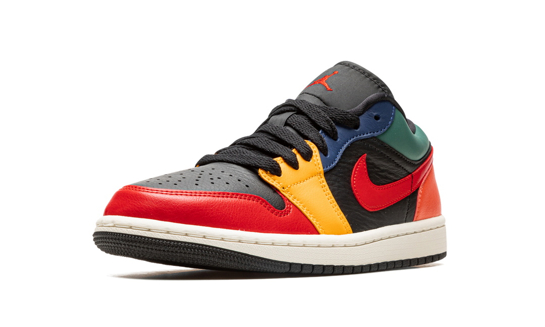 AIR JORDAN 1 LOW BLACK MULTI WOMENS