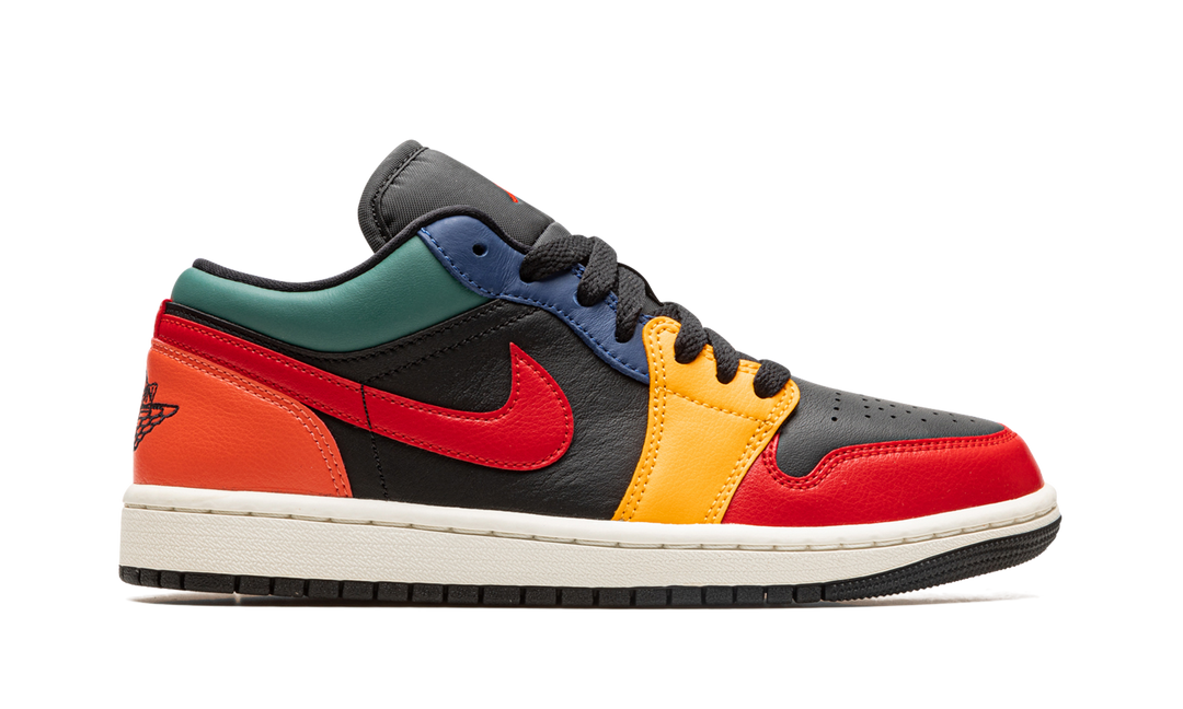 AIR JORDAN 1 LOW BLACK MULTI WOMENS