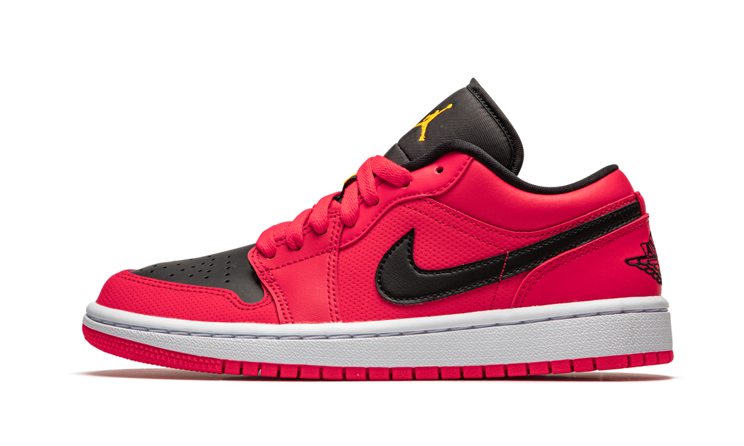 AIR JORDAN 1 LOW BLACK RED YELLOW WOMENS
