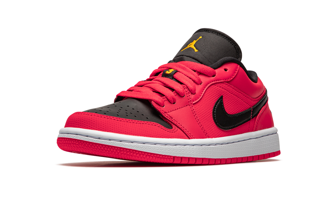 AIR JORDAN 1 LOW BLACK RED YELLOW WOMENS