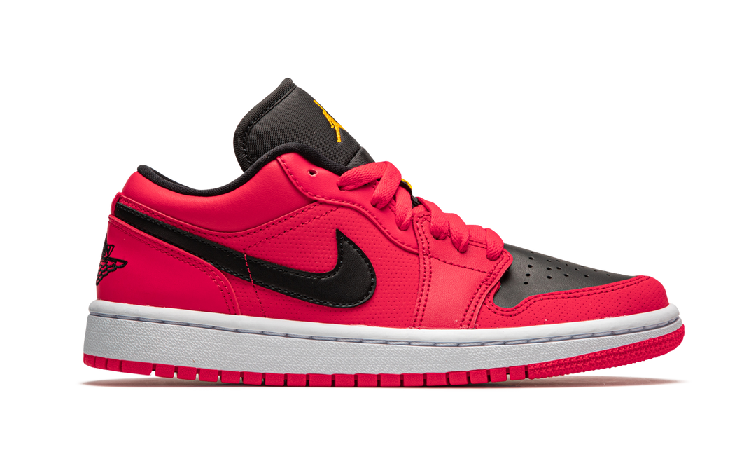 AIR JORDAN 1 LOW BLACK RED YELLOW WOMENS