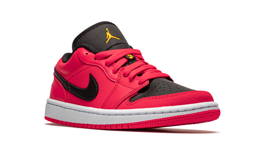 AIR JORDAN 1 LOW BLACK RED YELLOW WOMENS