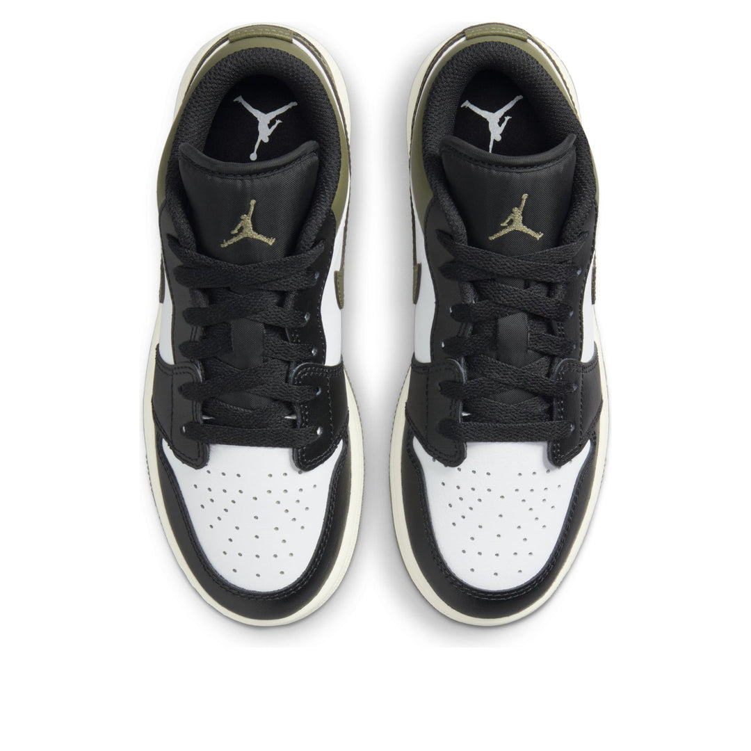 AIR JORDAN 1 LOW BLACK TOE MEDIUM OLIVE GS