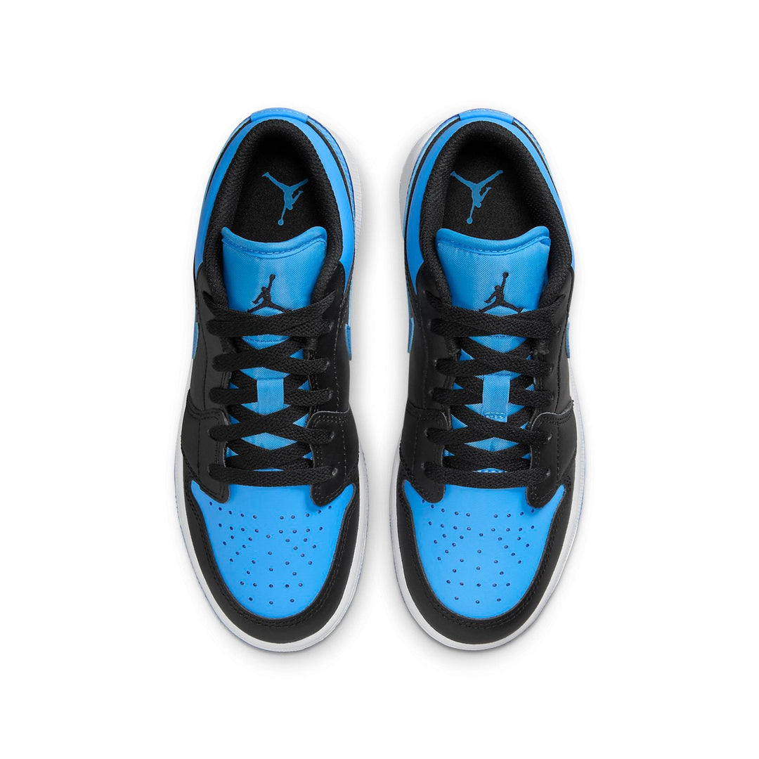 AIR JORDAN 1 LOW BLACK UNIVERSITY BLUE GS