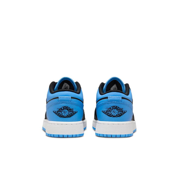AIR JORDAN 1 LOW BLACK UNIVERSITY BLUE GS