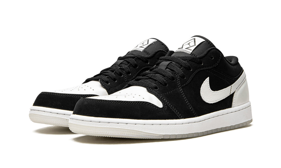 AIR JORDAN 1 LOW BLACK WHITE DIAMOND