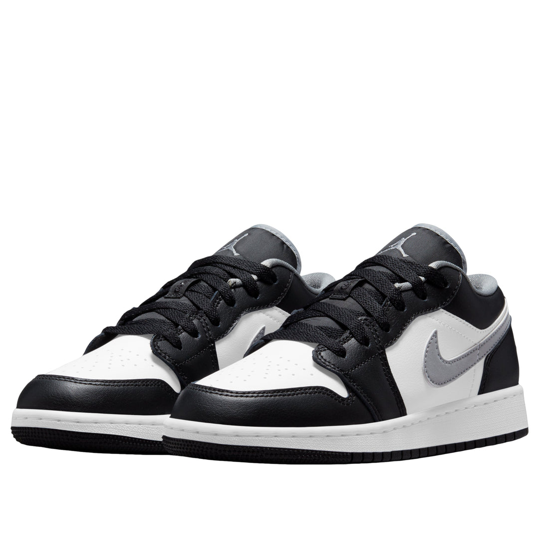 AIR JORDAN 1 LOW BLACK WHITE GREY GS