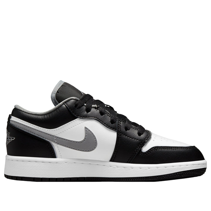 AIR JORDAN 1 LOW BLACK WHITE GREY GS