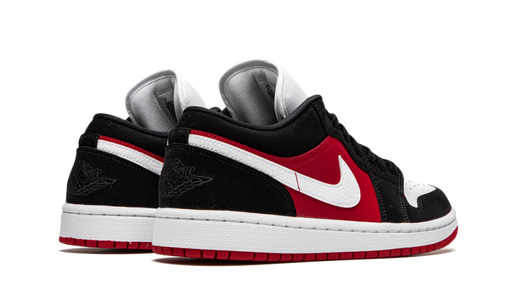 AIR JORDAN 1 LOW BLACK WHITE GYM RED WOMENS