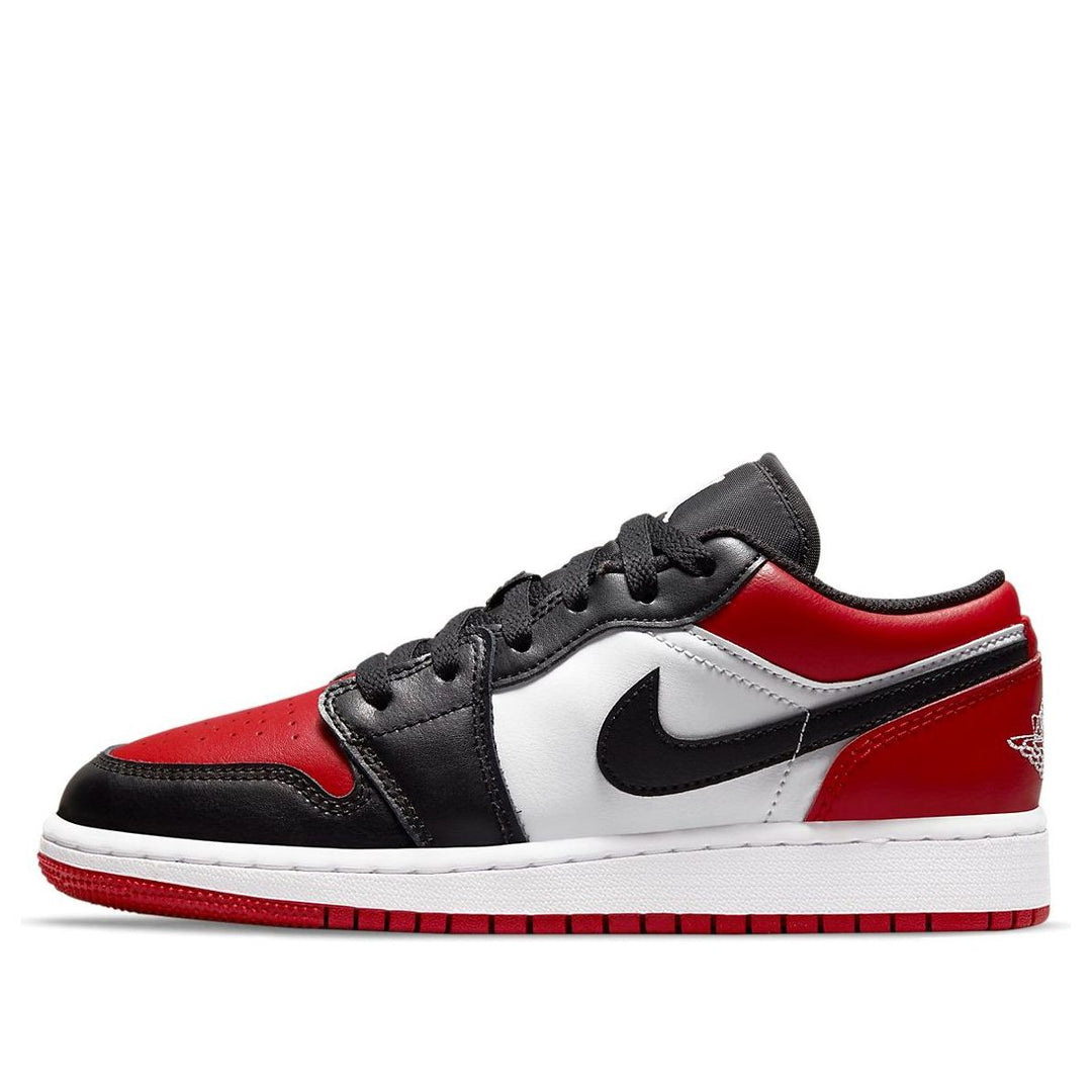 AIR JORDAN 1 LOW BRED TOE GS