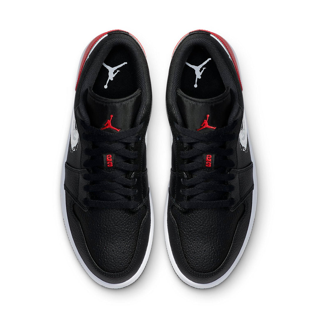 AIR JORDAN 1 LOW BRUSHSTROKE SWOOSH BLACK