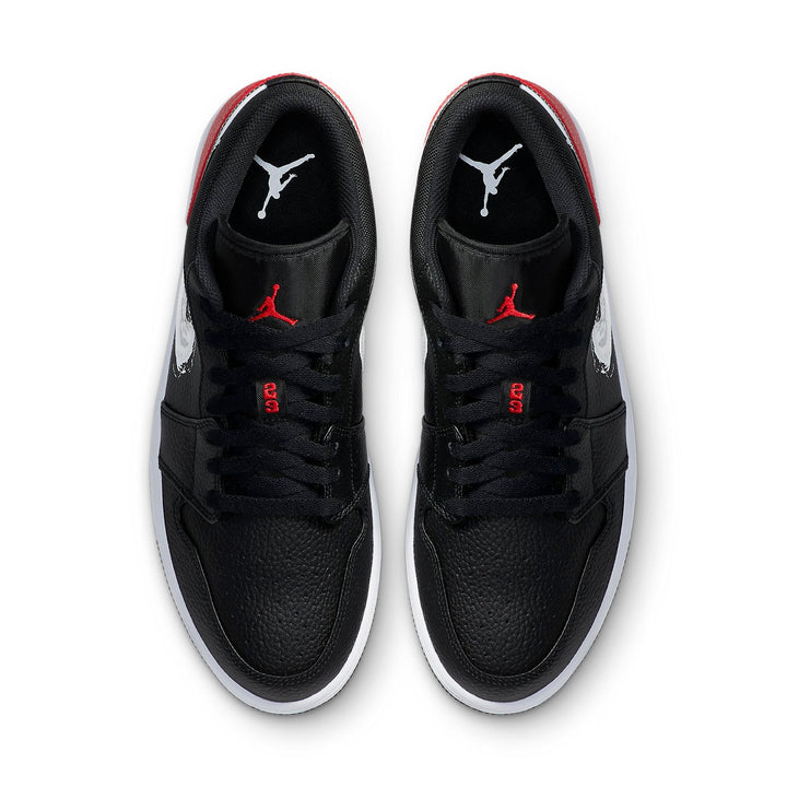 AIR JORDAN 1 LOW BRUSHSTROKE SWOOSH BLACK
