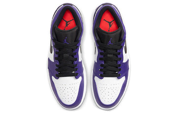 AIR JORDAN 1 LOW COURT PURPLE WHITE — Stock