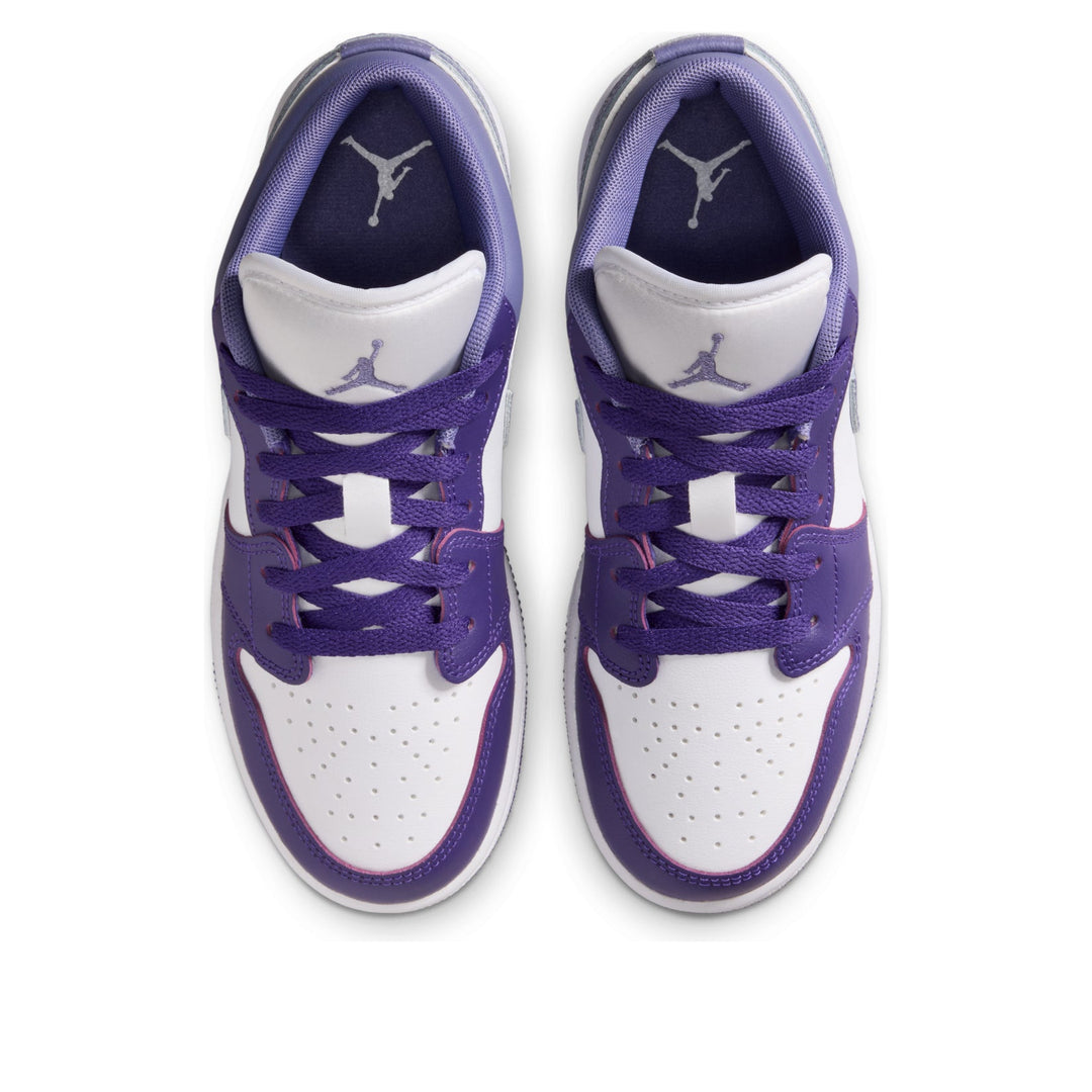 AIR JORDAN 1 LOW COURT PURPLE WHITE DUSTY AMETHYST GS